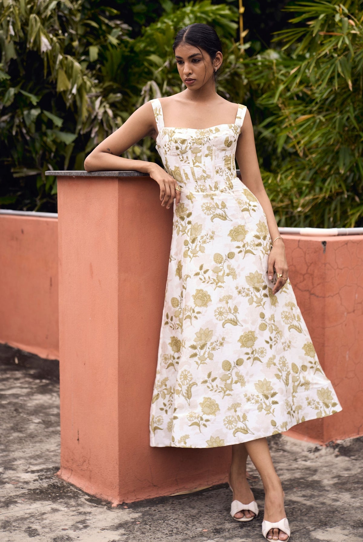 Corset Silk Linen Premium Dress by Itkori