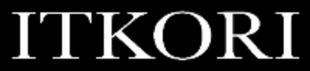 White 'ITKORI' logo on a black background