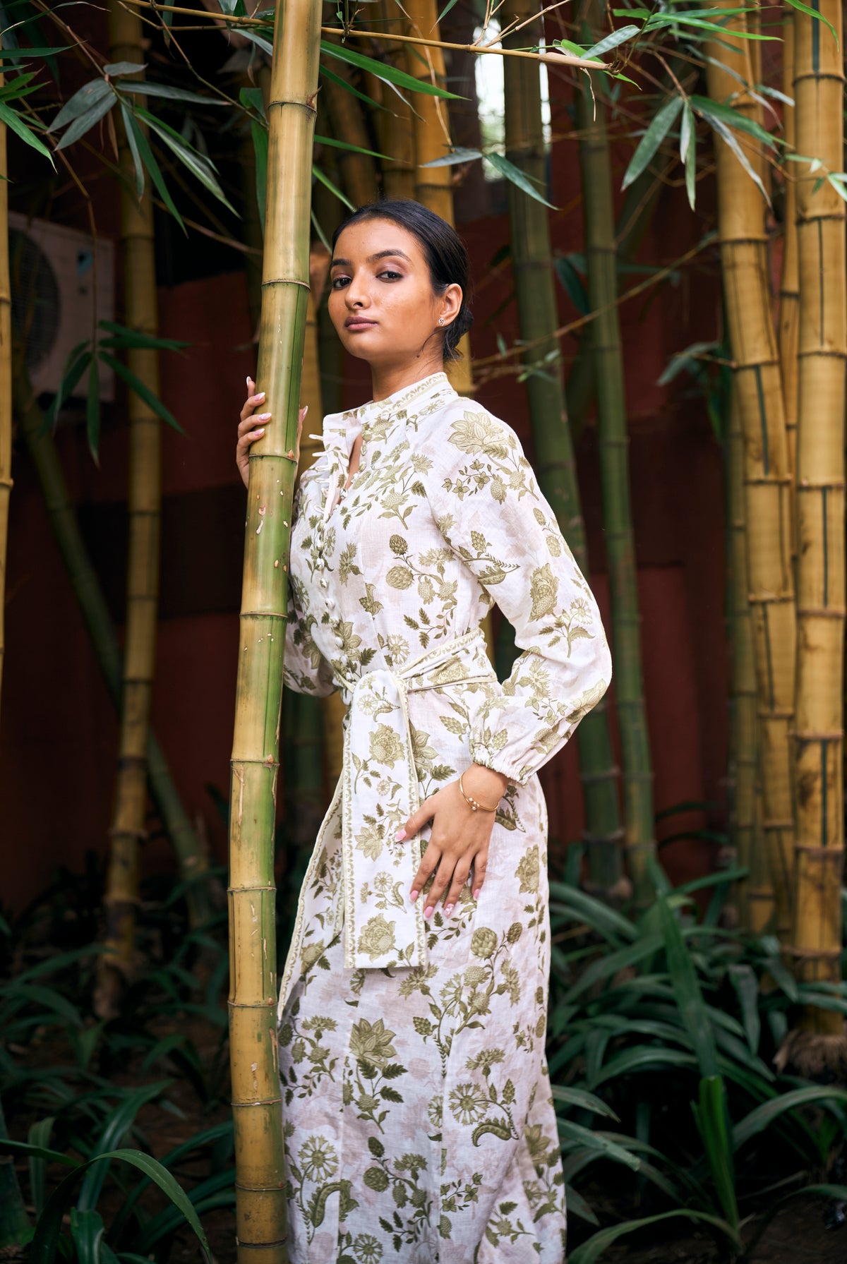 Carter & white Floral Printed linen Dress
