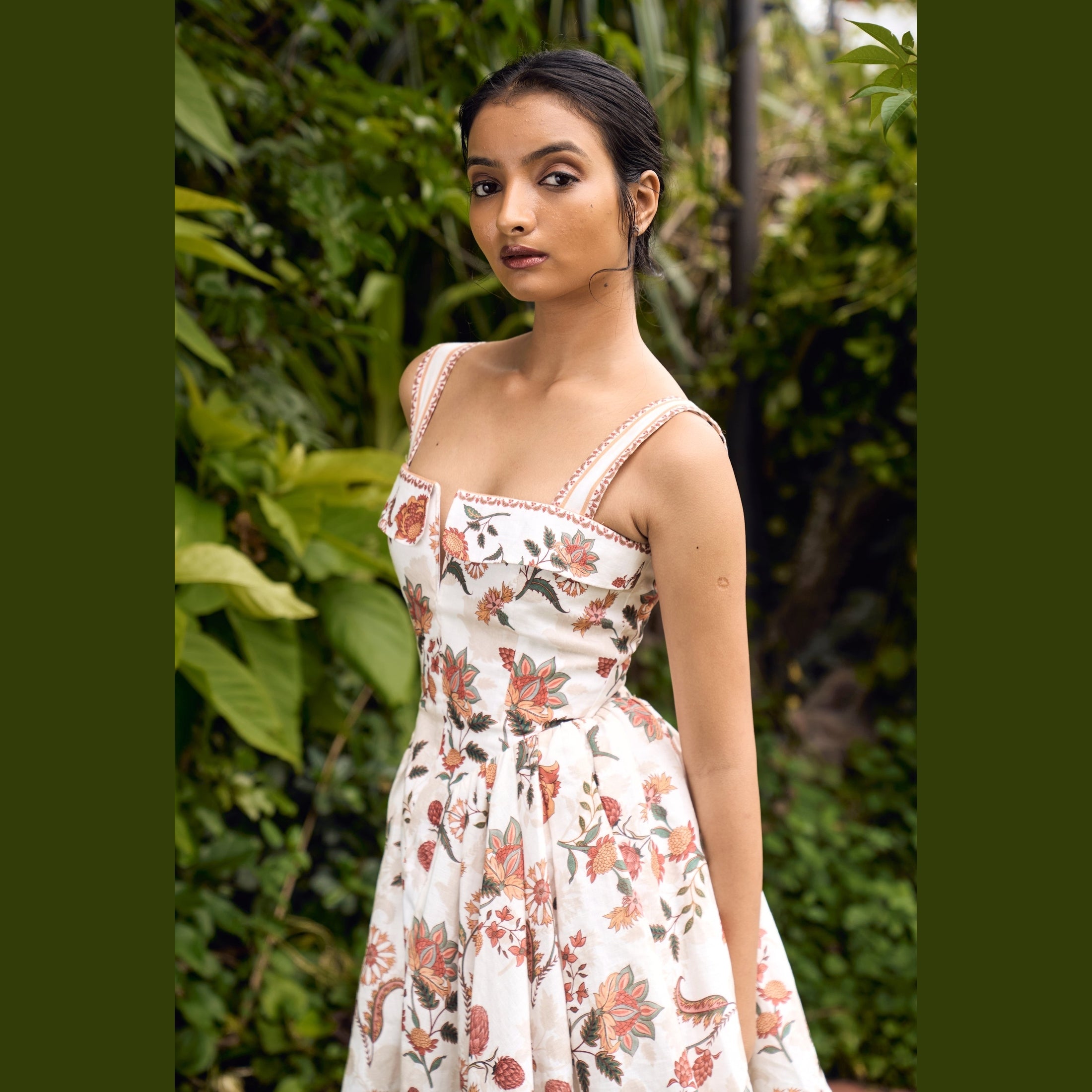 linen corset mini dress Linen Corset Mini Dress: Handmade Crinkled Tie-strap Flared Summer Dress